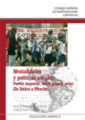 E-book, Mentalidades y políticas Wingka : pueblo Mapuche, entre golpe y golpe : de Ibáñez a Pinochet, Samaniego Mesías, Augusto, CSIC