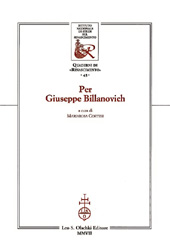 Kapitel, Giuseppe Billanovich, storico delta tradizione dei testi, L.S. Olschki