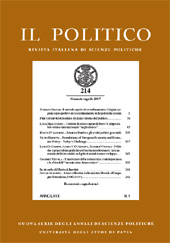 Fascicule, Il politico : rivista italiana di scienze politiche : LXXII, 1, 2007, Rubbettino