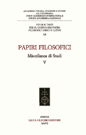 E-book, Papiri filosofici : miscellanea di studi : V., L.S. Olschki
