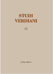 Fascicolo, Studi Verdiani : 21, 2008/2009, Istituto nazionale di studi verdiani