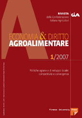 Article, Convergence in the agricultural incomes : a comparison between the US and EU., Firenze University Press