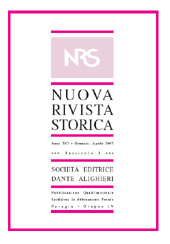 Fascículo, Nuova rivista storica : XCI, 1, 2007, Società editrice Dante Alighieri