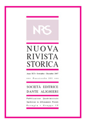 Fascículo, Nuova rivista storica : XCI, 3, 2007, Società editrice Dante Alighieri