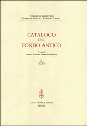 Chapitre, Catalogo del fondo antico : 1884-2024, L.S. Olschki