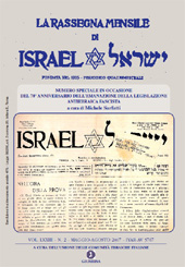 Article, Il censimento degli ebrei dell'agosto 1938, La Giuntina