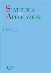 Fascículo, Statistica & Applicazioni : XIII, 1, 2015, Vita e Pensiero