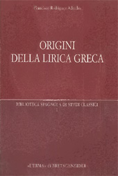 eBook, Origini della lirica greca, Adrados, Francisco Rodríguez, 1922-, "L'Erma" di Bretschneider