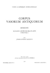 E-book, Corpus vasorum antiquorum : Hongrie, Budapest, Musée des Beaux-Arts : fascicule 2, "L'Erma" di Bretschneider