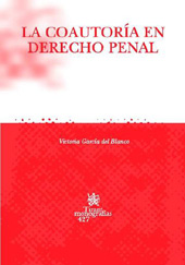 E-book, La coautoría en Derecho Penal, García del Blanco, Victoria, Tirant lo Blanch