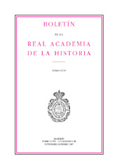 Fascicule, Boletín de la Real Academia de la Historia : CCIV, III, 2007, Real Academia de la Historia