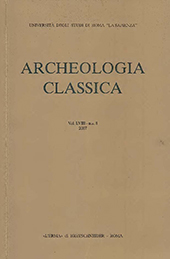 Artículo, Dischi-corazza e dischi di ornamento femminile : due distinte classi di bronzi centro-italici, "L'Erma" di Bretschneider