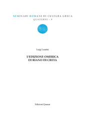 E-book, L'edizione omerica di Riano di Creta, Leurini, Luigi, Edizioni Quasar