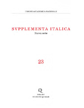 Issue, Supplementa italica : nuova serie : 23, 2007, Edizioni Quasar