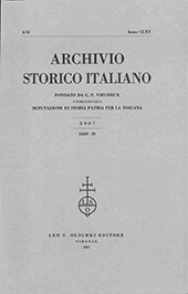 Fascicolo, Archivio storico italiano : 614, 4, 2007, L.S. Olschki