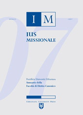 Revue, Ius missionale : annuario della Facoltà di diritto canonico della Pontificia Università Urbaniana, Urbaniana university press