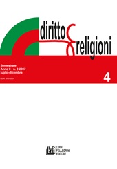 Fascicolo, Diritto e religioni : 4, 2, 2007, Pellegrini