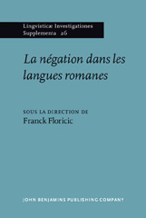 E-book, La negation dans les langues romanes, John Benjamins Publishing Company