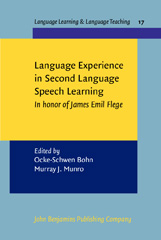 eBook, Language Experience in Second Language Speech Learning, John Benjamins Publishing Company