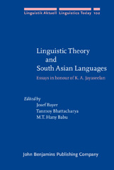 E-book, Linguistic Theory and South Asian Languages, John Benjamins Publishing Company