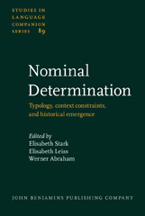 eBook, Nominal Determination, John Benjamins Publishing Company