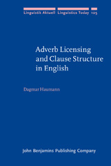 E-book, Adverb Licensing and Clause Structure in English, John Benjamins Publishing Company