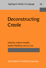 E-book, Deconstructing Creole, John Benjamins Publishing Company