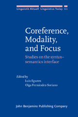 eBook, Coreference, Modality, and Focus, John Benjamins Publishing Company