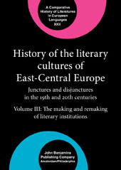 E-book, History of the Literary Cultures of East-Central Europe, John Benjamins Publishing Company