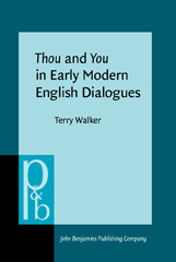 E-book, Thou and You in Early Modern English Dialogues, John Benjamins Publishing Company
