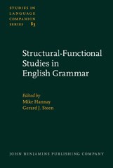 E-book, Structural-Functional Studies in English Grammar, John Benjamins Publishing Company