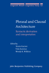 eBook, Phrasal and Clausal Architecture, John Benjamins Publishing Company