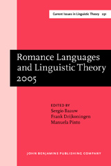 eBook, Romance Languages and Linguistic Theory 2005, John Benjamins Publishing Company