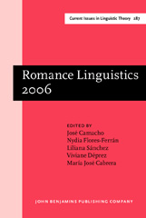 eBook, Romance Linguistics 2006, John Benjamins Publishing Company