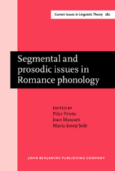 E-book, Segmental and prosodic issues in Romance phonology, John Benjamins Publishing Company