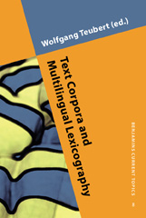 E-book, Text Corpora and Multilingual Lexicography, John Benjamins Publishing Company