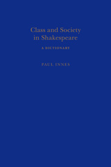 E-book, Class and Society in Shakespeare, Bloomsbury Publishing