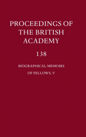 E-book, Biographical Memoirs of Fellows, V, The British Academy