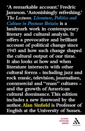 E-book, Literature, Politics and Culture in Postwar Britain, Continuum