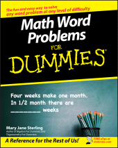 eBook, Math Word Problems For Dummies, For Dummies