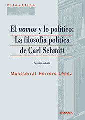 E-book, El nomos y lo político : la filosofía política de Carl Schmitt, EUNSA