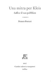 E-book, Una mitra per Kleis : Saffo e il suo pubblico, Ferrari, Franco, Giardini editori e stampatori