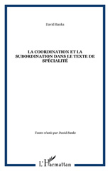 E-book, La coordination et la subordination dans le texte de spécialité, L'Harmattan