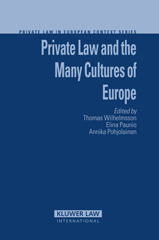 m, Private Law and the Many Cultures of Europe, Kluwer Law International