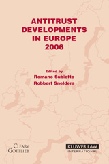 E-book, Antitrust Developments in Europe, Kluwer Law International