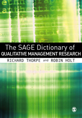 E-book, The SAGE Dictionary of Qualitative Management Research, Sage