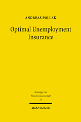 eBook, Optimal Unemployment Insurance, Mohr Siebeck
