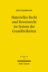 E-book, Materielles Recht und Beweisrecht im System der Grundfreiheiten, Mohr Siebeck