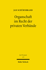 E-book, Organschaft im Recht der privaten Verbände, Mohr Siebeck