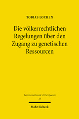 eBook, Die völkerrechtlichen Regelungen über den Zugang zu genetischen Ressourcen, Mohr Siebeck